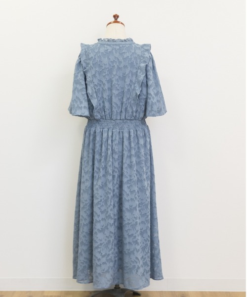 「CLETTE」 長袖ワンピース 4L ブルー レディース_画像2