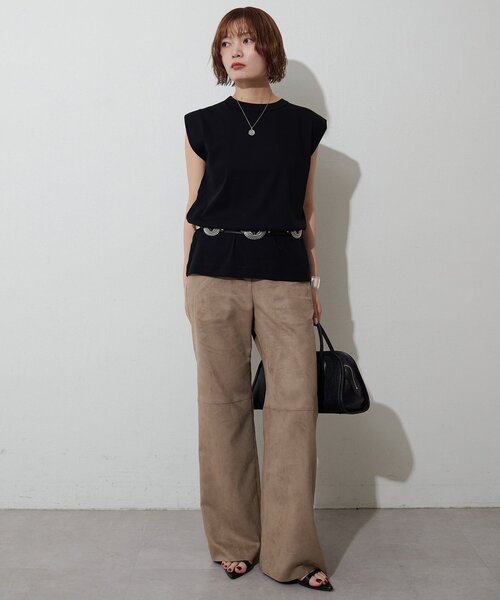 Whim Gazette（ウィム ガゼット） tシャツ タックノースリーブプル