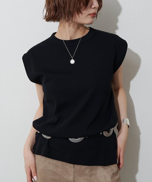 Whim Gazette（ウィム ガゼット） tシャツ タックノースリーブプル
