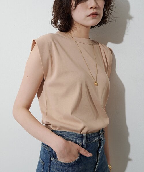 Whim Gazette（ウィム ガゼット） tシャツ タックノースリーブプル