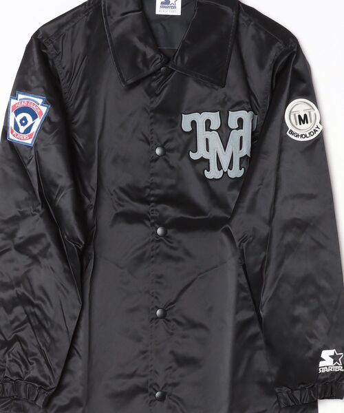 「TMT」 ジャケット「STARTERコラボ」 LARGE ブルー メンズ_画像4