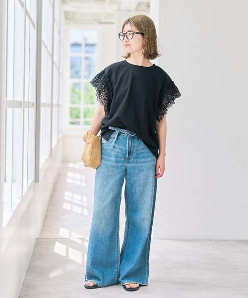 新品　Spick & Span ケミカルレーススリーブプルオーバー Spick＆Span（スピック アンド スパン） tシャツ 「追加」ケミカル