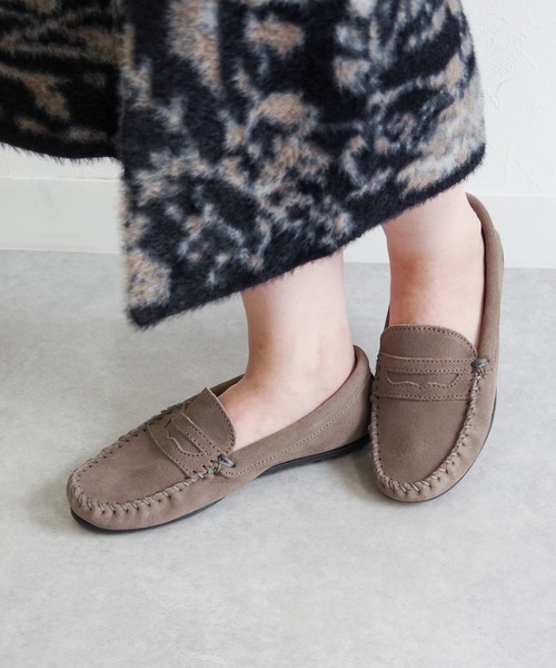 「Minnetonka」 モカシンシューズ 6 ブラウン レディース_画像6