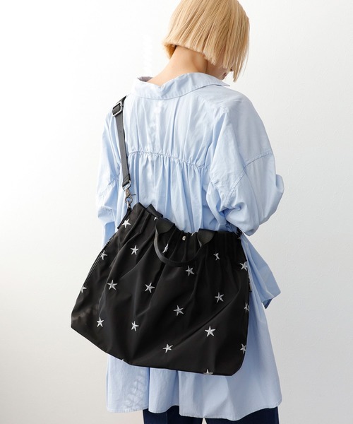 Three Four Time（スリーフォータイム） トートバッグ 星刺繍3WAYBAG