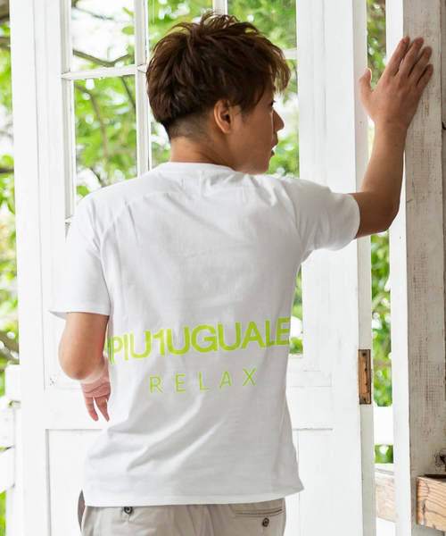 tシャツ Tシャツ 1PIU1UGUALE3 RELAX(ウノピゥウノウグァーレトレ)ネオンカラーロゴプリント 半袖Tシャツ|ZOZOTOWN |03