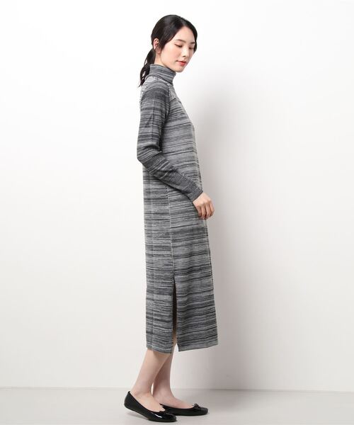 ックワンピ ワンピース - 通販 - PayPayモール ウール混グラデーションボーダー長袖タートルネックワンピース ZOZOTOWN PayPayモール店 きやすさに