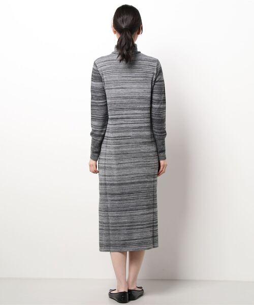 ックワンピ ワンピース - 通販 - PayPayモール ウール混グラデーションボーダー長袖タートルネックワンピース ZOZOTOWN PayPayモール店 きやすさに
