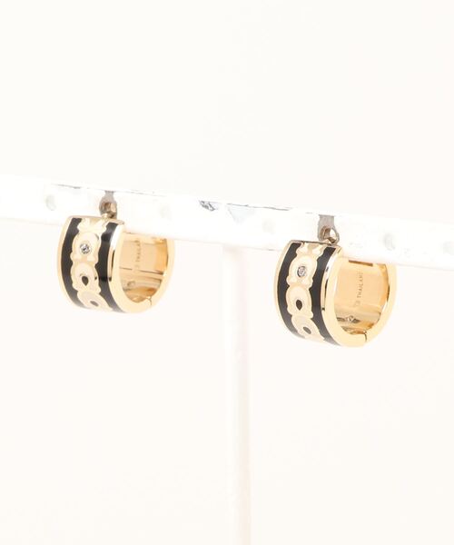 COACH ピアス シグネチャー フープ ピアス すぐ届く【COACH】シグネチャーチェーン スモール フープ ピアス
