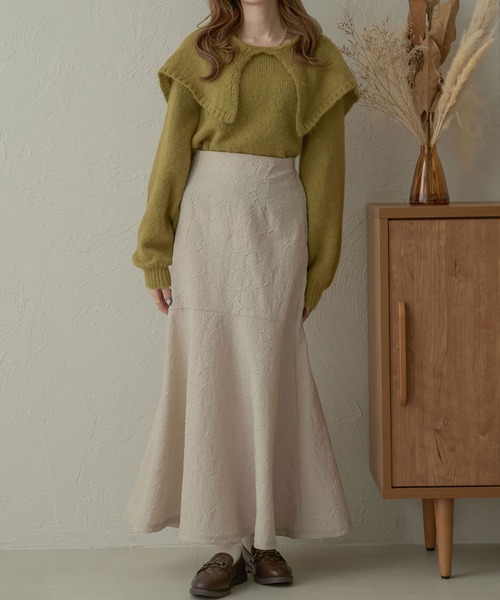 Ambre Neige ニット ビックカラーニット／「WEB/EC限定商品
