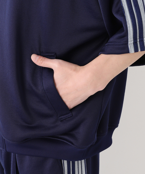 is-ness トラックジャケット Lサイズ is-ness / イズネス】SHORT SLEEVE TRACK JACKET（その他