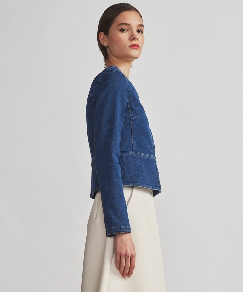 美品　ダブルスタンダードクロージング　isko ストレッチデニムジャケット DOUBLE STANDARD CLOTHING デニムジャケット gジャン ISKOデニム