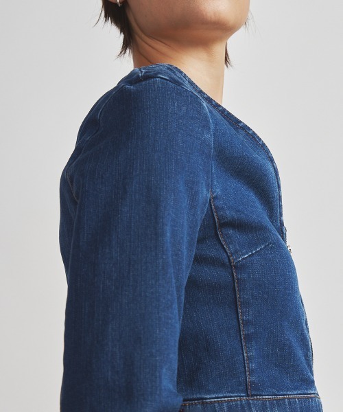 美品　ダブルスタンダードクロージング　isko ストレッチデニムジャケット DOUBLE STANDARD CLOTHING デニムジャケット gジャン ISKOデニム