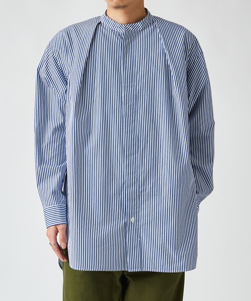 シャツ ブラウス 「colon」CSH-1 Blue Stripes : ZOZOTOWN Yahoo!店