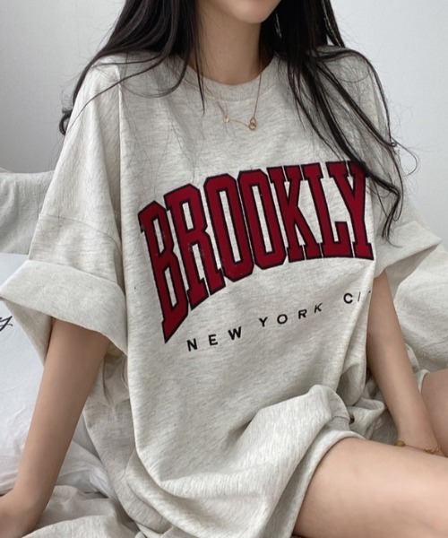 tシャツ Tシャツ レディース 「新色追加」BROOKLYNプリントオーバーＴシャツ｜zozo｜10