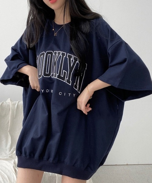 SHEENA tシャツ 夏に欠かせない一枚、BROOKLYNプリントオーバー