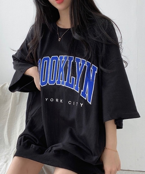 tシャツ Tシャツ レディース 「新色追加」BROOKLYNプリントオーバーＴシャツ｜zozo｜13