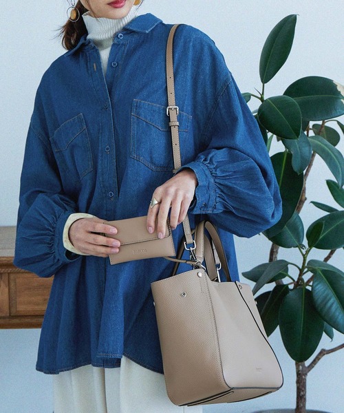 BARCOS 2Way ミニハンドバッグ レディース ブラック バルコス BARCOS ハンドバッグ 2WAY シュリンクレザー