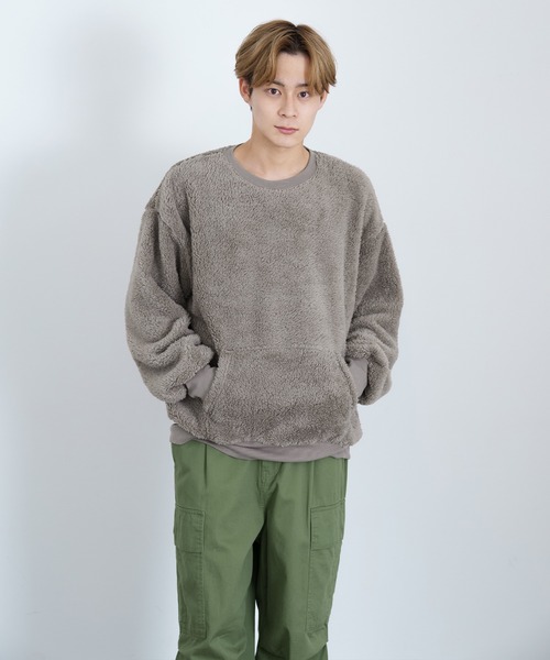 専用です。ボアジャケット、パンツ、トレーナー新品未使用 improves（インプローブス） トレーナー スウェット ボア ポケット