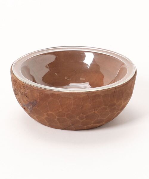 PUEBCO（プエブコ） VINTAGE WOODEN BOWL WITH GLASS : ZOZOTOWN Yahoo