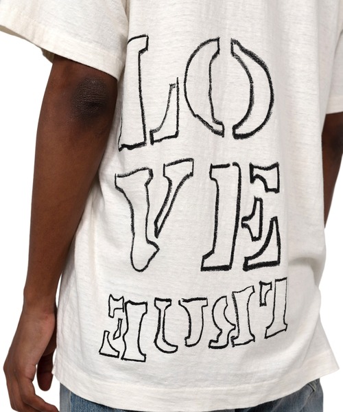 KAMIYA tシャツ 'CALLING' Printed Bleach T-shirt メンズ : ZOZOTOWN