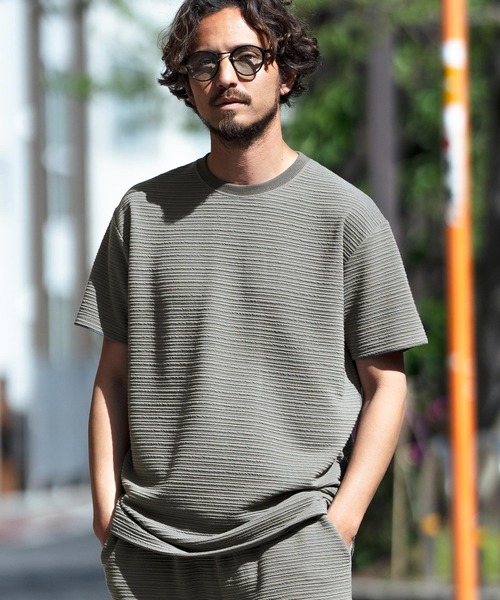 Magine tシャツ mt9107-Line code Jacquard T-shirt Tシャツ