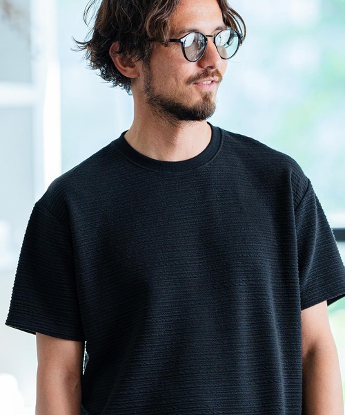 Magine（マージン） tシャツ mt9107-Line code Jacquard T-shirt T