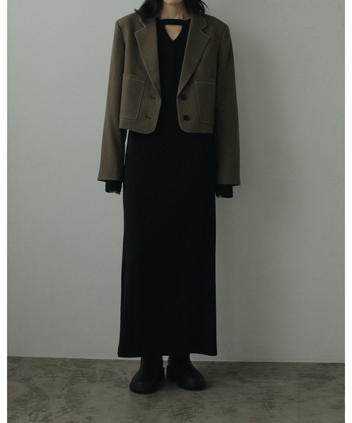 anuke（アンヌーク） ジャケット テーラードジャケット Heather Short