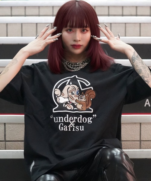 GALFY（ガルフィー） tシャツ GA×GALFY 犬とリス仲良ちTEE メンズ