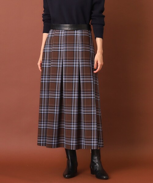 ドレステリア　スカート　34 チェックスカート DRESSTERIOR スカート チェックタックスカート : ZOZOTOWN Yahoo