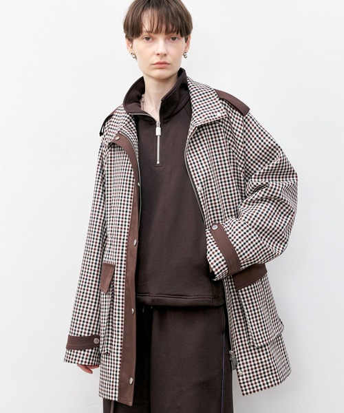 tageechita 新品　クラシカルチェックフードジャケットMサイズ tageechita 新品クラシカルチェックフードジャケットMサイズ