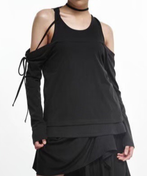 tシャツ 「NACHE」LAYERED TIE LONG SLEEVE レディース