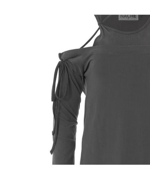 NACHE ロングスリーブT NACHE tシャツ 「NACHE」LAYERED TIE LONG SLEEVE レディース