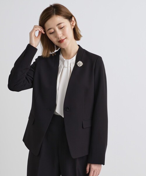 grove（グローブ） ジャケット ノーカラージャケット しなやか