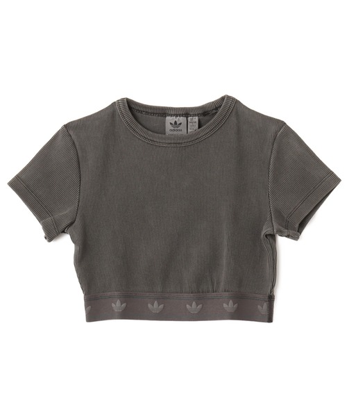 tシャツ adidas RIB SS TOP / アディダス リブ ショート スリーブ トップ レディース