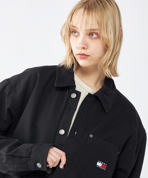 TOMMY JEANS（トミー・ジーンズ） シャツ キャンバスコーデュロイ