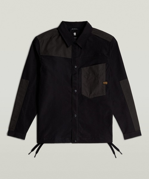G-STAR RAW シャツ ONE POCKET RELAXED PM SHIRT/パネル切り替え