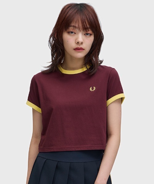 FRED PERRY（フレッドペリー） tシャツ Cropped Ringer T-Shirt
