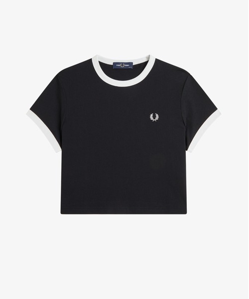 FRED PERRY（フレッドペリー） tシャツ 半袖 Cropped Ringer T-Shirt