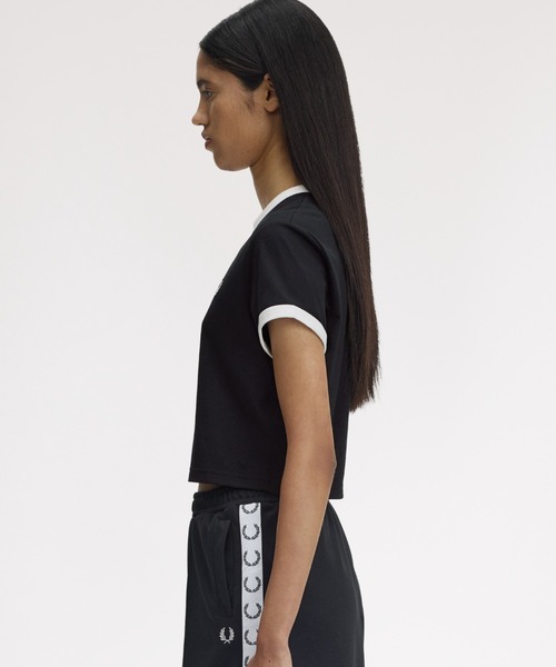 FRED PERRY（フレッドペリー） tシャツ 半袖 Cropped Ringer T-Shirt