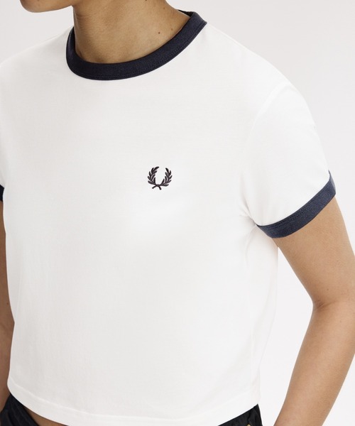 FRED PERRY（フレッドペリー） tシャツ Cropped Ringer T-Shirt