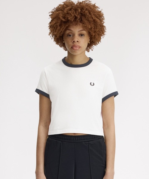FRED PERRY（フレッドペリー） tシャツ Cropped Ringer T-Shirt