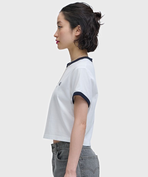 FRED PERRY（フレッドペリー） tシャツ Cropped Ringer T-Shirt