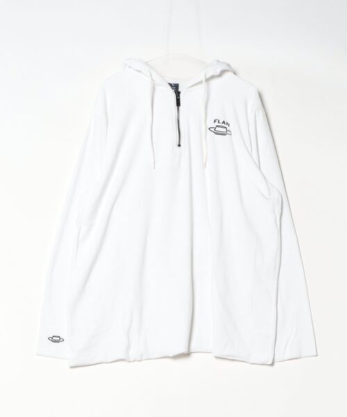 パーカー 「FLAN(FLANLABS)」Velour Half Zip Parker レディース メンズ
