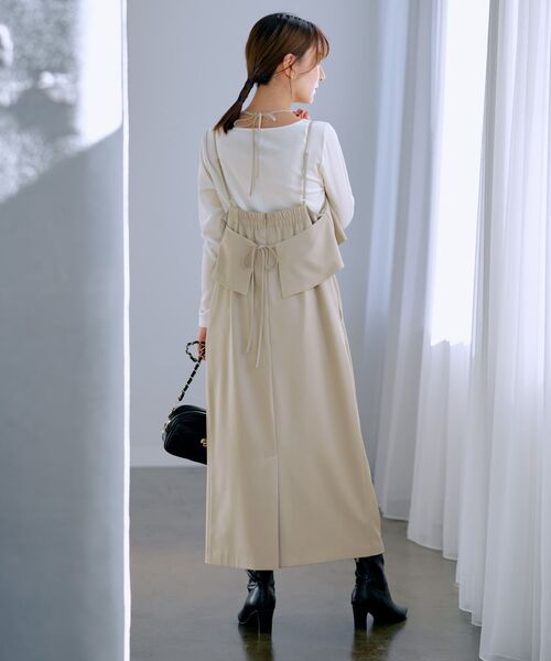 新品 cohina コヒナ バックリボンラッフルキャミワンピース バックリボンラッフルキャミワンピース | 小柄・低身長女性向け