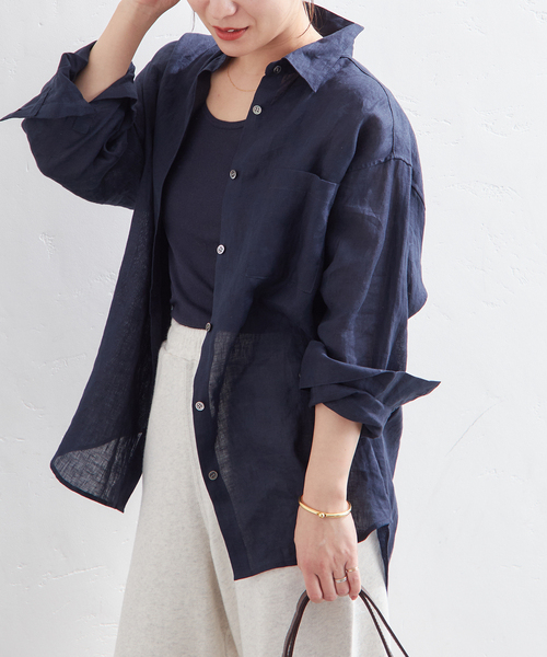 JOURNAL STANDARD ブラウス シャツ ソフトゼフィールリネン