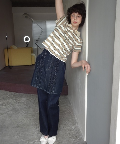 ポロシャツ ポロ border polo shirt／ボーダーポロシャツ レディース ポロシャツ ポロ border polo shirt／ボーダーポロシャツ