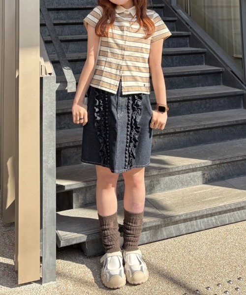 ポロシャツ ポロ border polo shirt／ボーダーポロシャツ レディース ポロシャツ ポロ border polo shirt／ボーダーポロシャツ