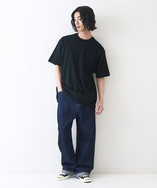Hanes（ヘインズ） tシャツ 「HANES/ヘインズ」「7.0oz 究極の先染め黒