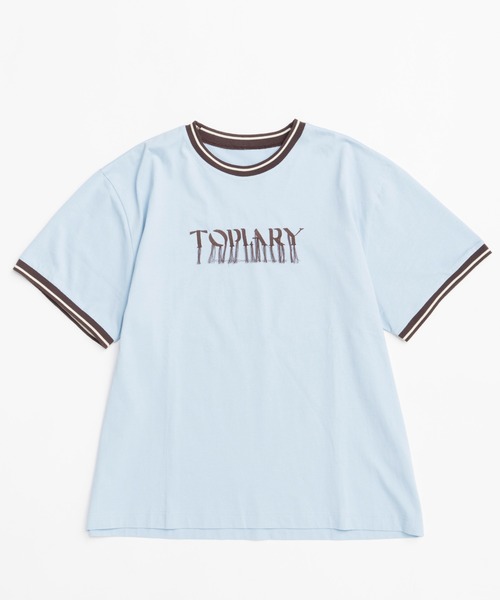 メゾンスペシャル　フリンジシャツ Fringe Embroidery Big Ringer T-shirt/フリンジエンブロイ