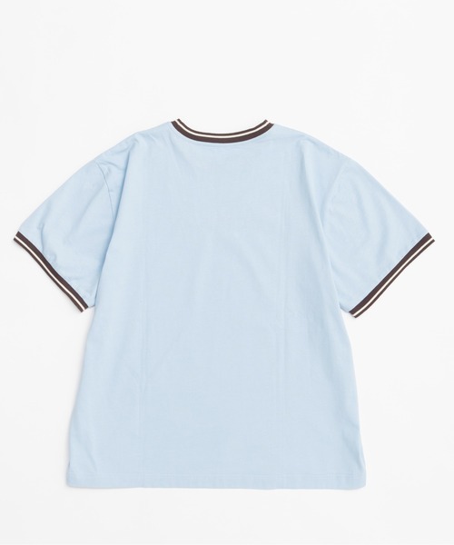 メゾンスペシャル　フリンジシャツ Fringe Embroidery Big Ringer T-shirt/フリンジエンブロイ